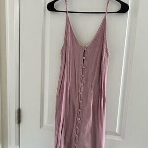Roxy Mauve Button-Down Top